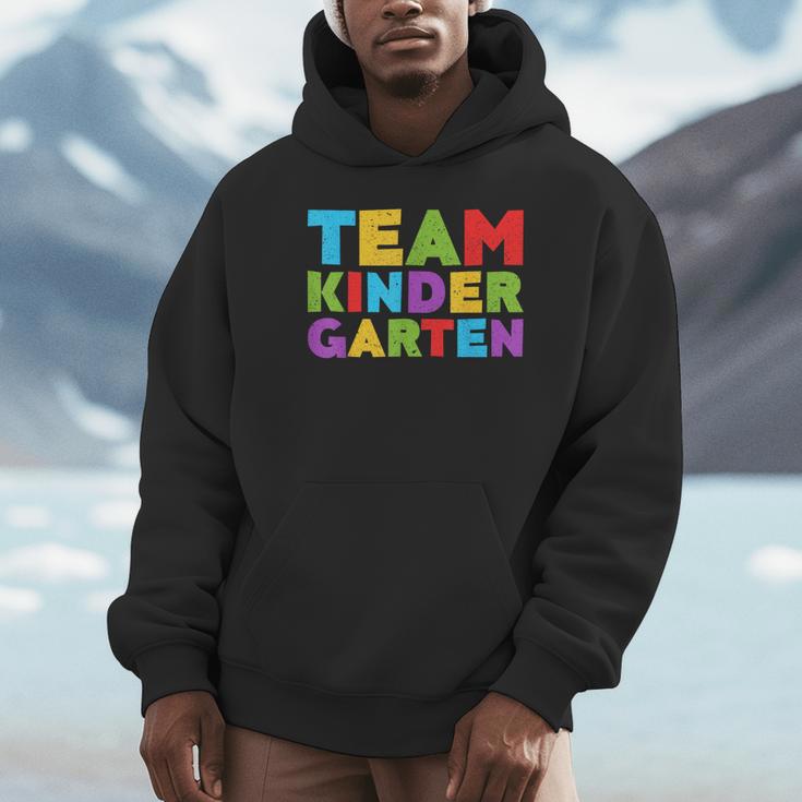 Team Kindergarten Shirt Teacher Back To School Graduation Men Women Girls Kids Unisex Hoodie