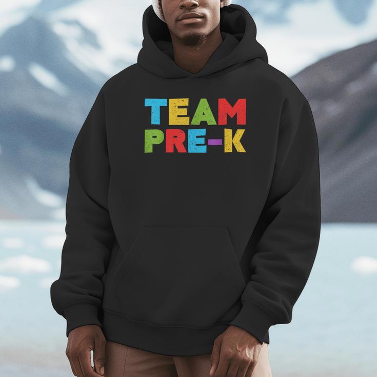 Team Pre-K Shirt Teacher Boy Girl Back To School Graduation Unisex Hoodie