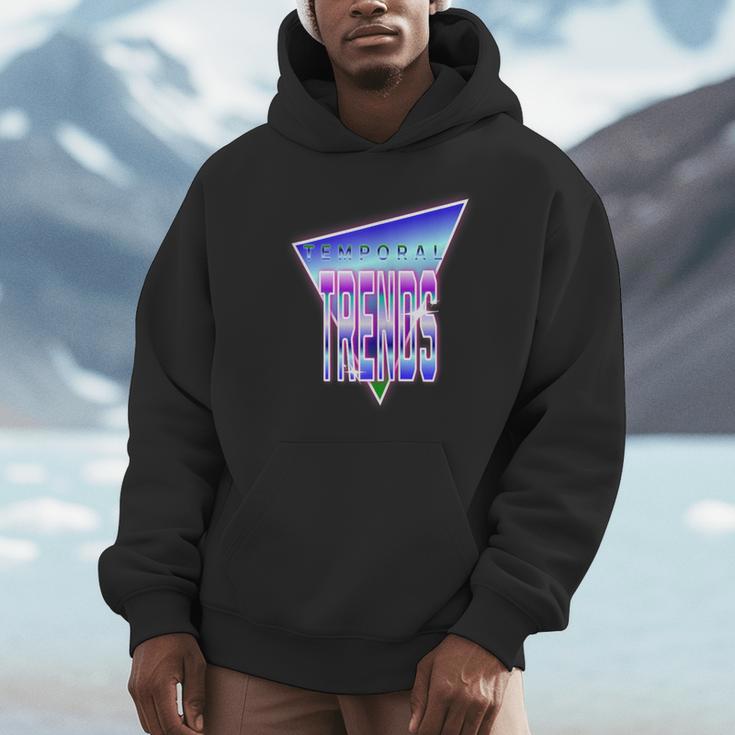 Temporal Trends Vaporwave Style Retro Nostalgia Look Unisex Hoodie