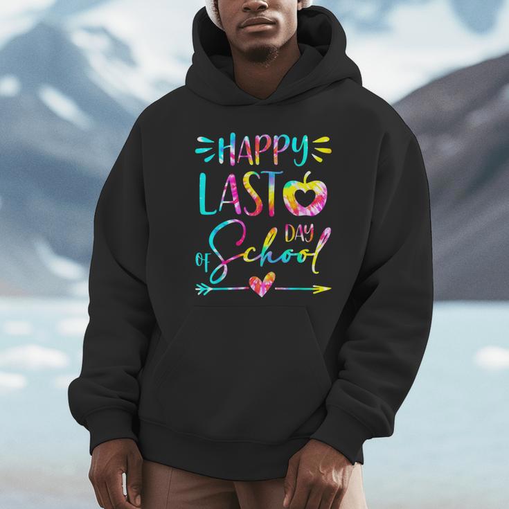 Tie Dye Happy Last Day Of School Graduation Teacher Student Unisex Hoodie