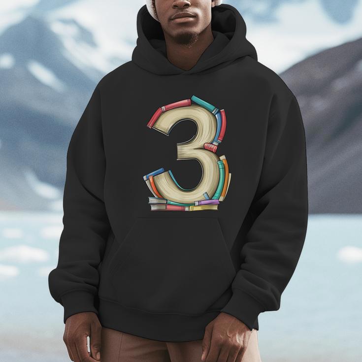 Toddler 3rd Birthday Books Themed 3 Year Old Boys Kids Girls Unisex Hoodie