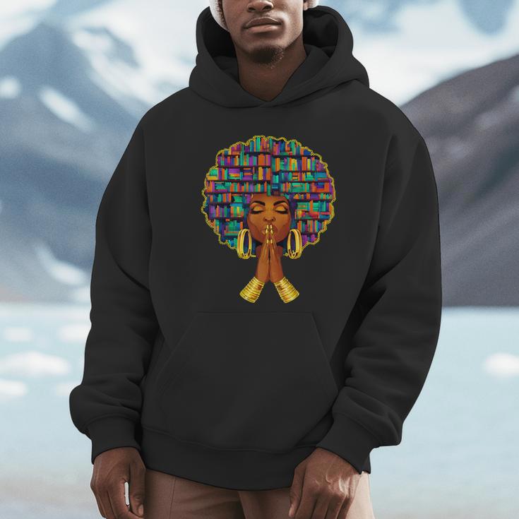 History Month Afro Women Book Lover Librarian Teacher Unisex Hoodie History Month Afro Women Book Lover Librarian Teacher Unisex Hoodie