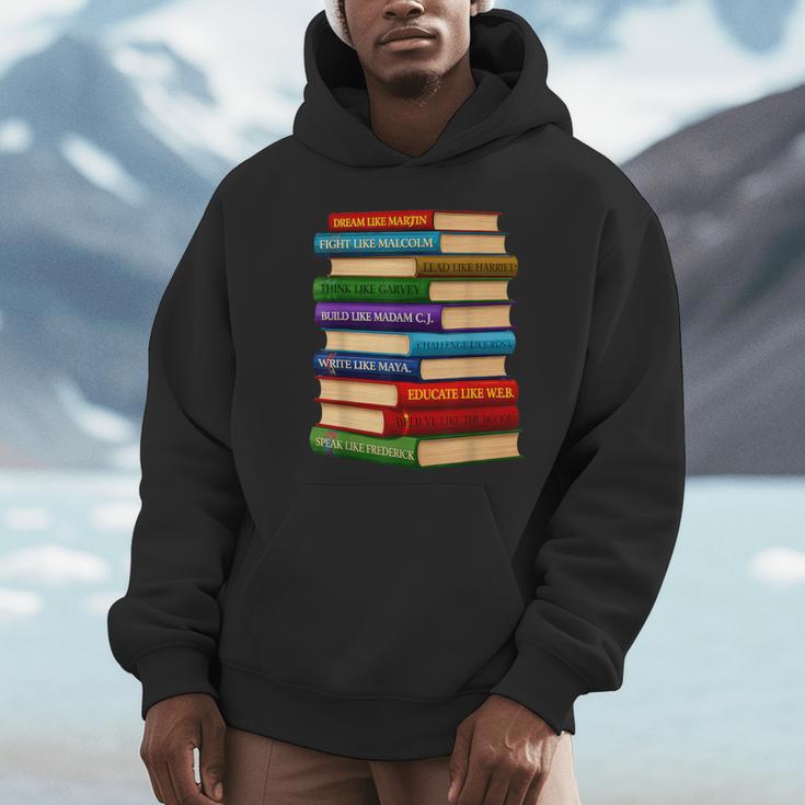 History Month Educated Black Leaders Reading Books Unisex Hoodie