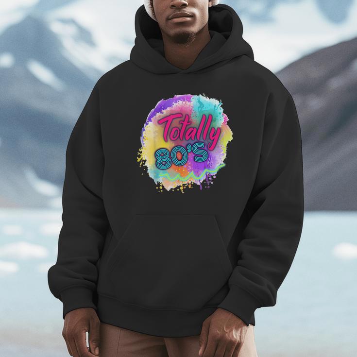 Totally 80's Tie Dye Retro Vibes 1980s Style Nostalgia Unisex Hoodie Totally 80's Tie Dye Retro Vibes 1980s Style Nostalgia Unisex Hoodie
