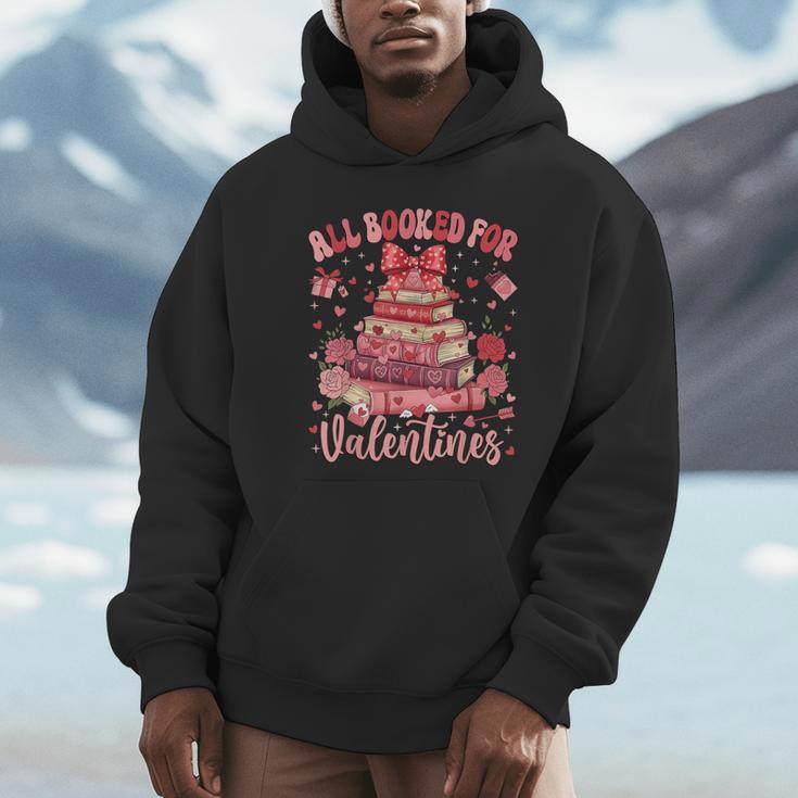 Valentine All Booked For Valentines Book Lovers Teacher Kid Unisex Hoodie