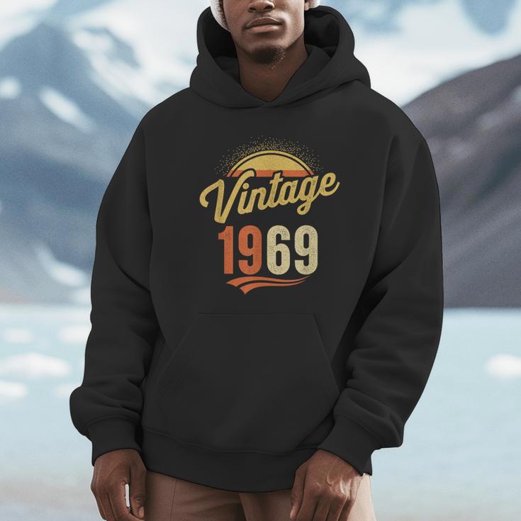Vintage 1969 Retro Era Badge For Nostalgia Fans Unisex Hoodie Vintage 1969 Retro Era Badge For Nostalgia Fans Unisex Hoodie
