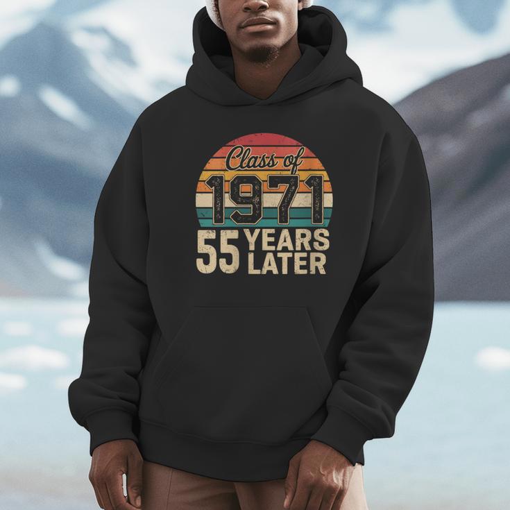 Vintage Class Of 1971 55 Years Later Reunion 55th Graduation Unisex Hoodie