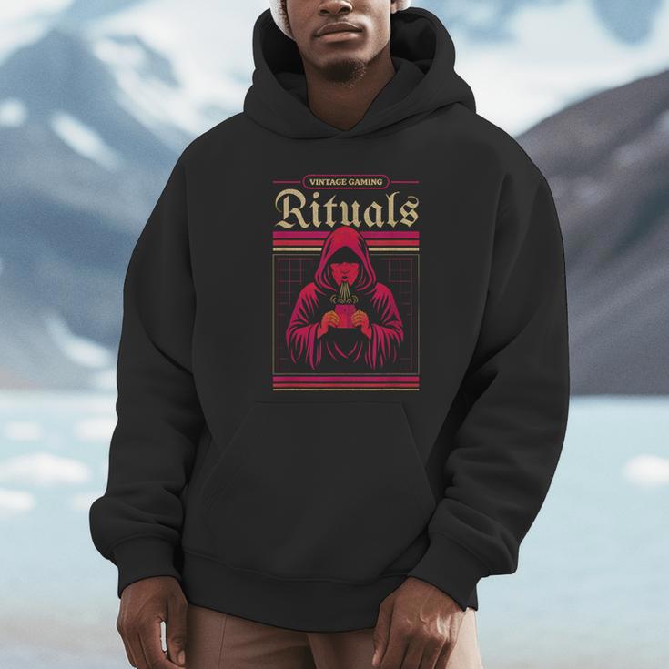 Vintage Gaming Rituals Retro Gamer Nostalgia Vintage Games Unisex Hoodie Vintage Gaming Rituals Retro Gamer Nostalgia Vintage Games Unisex Hoodie