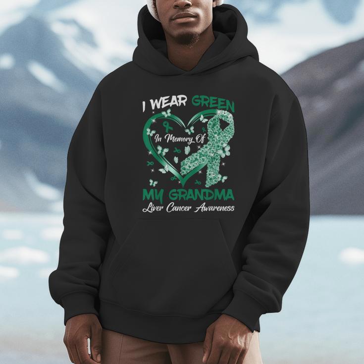 I Wear Green In Memory Of My Grandma Liver Cancer Awareness Unisex Hoodie I Wear Green In Memory Of My Grandma Liver Cancer Awareness Unisex Hoodie