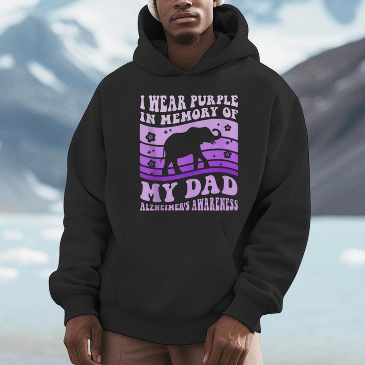 I Wear Purple In Memory Of My Dad Alzheimer's Awareness Day Unisex Hoodie I Wear Purple In Memory Of My Dad Alzheimer's Awareness Day Unisex Hoodie