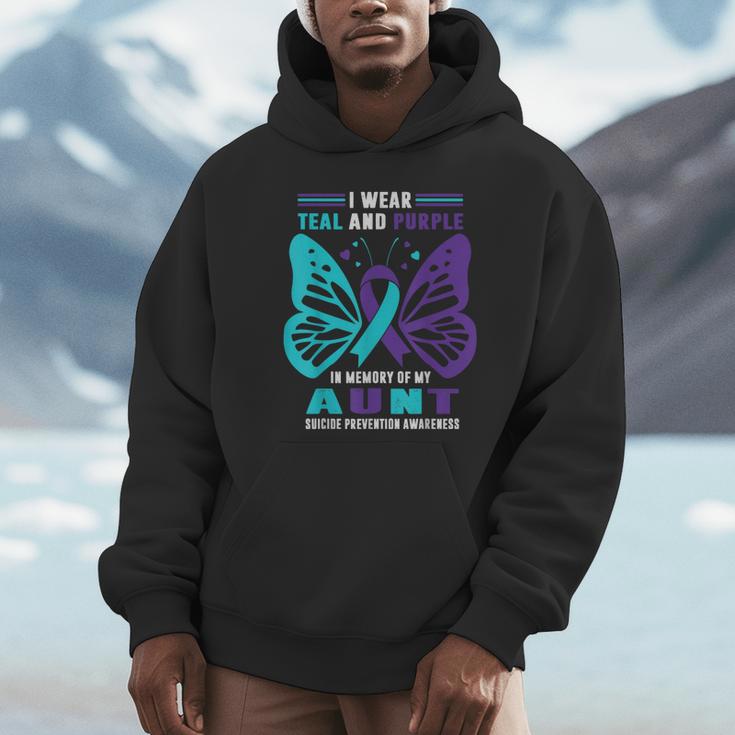 I Wear Teal And Purple In Memory Of My Aunt Unisex Hoodie