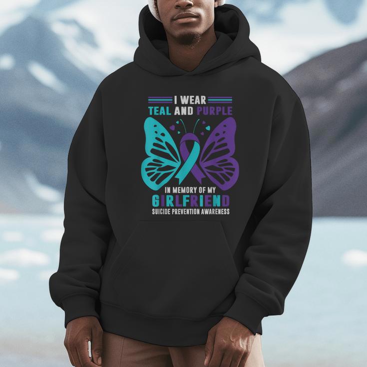 I Wear Teal And Purple In Memory Of My Girlfriend Unisex Hoodie