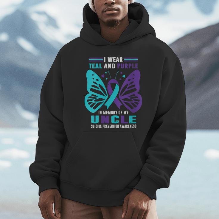 I Wear Teal And Purple In Memory Of My Uncle Unisex Hoodie I Wear Teal And Purple In Memory Of My Uncle Unisex Hoodie