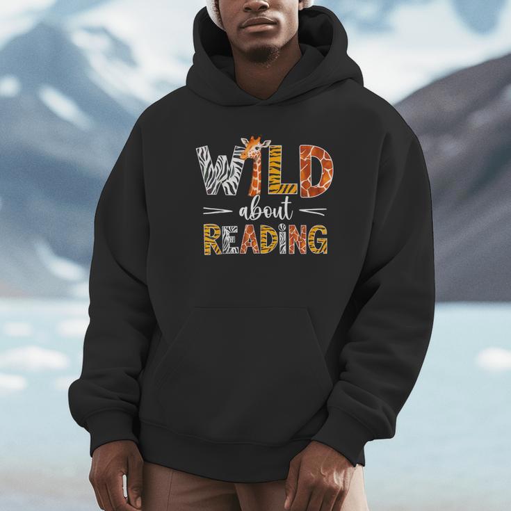 Wild About Reading Books Reader Teachers Kids Librarian Unisex Hoodie Wild About Reading Books Reader Teachers Kids Librarian Unisex Hoodie