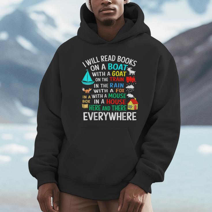 I Will Read Books On A Boat & Everywhere Unisex Hoodie