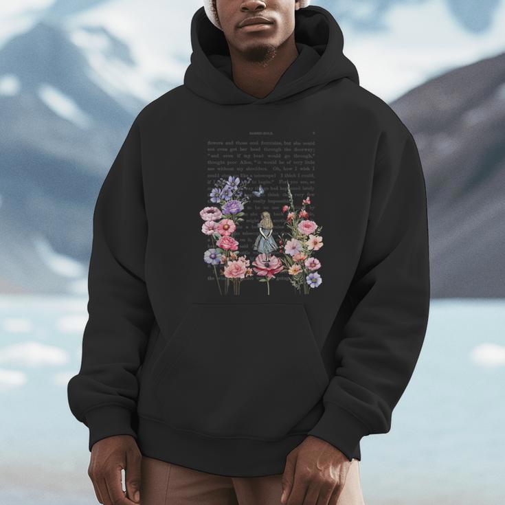Wonderland Garden & Vintage Textbook Unisex Hoodie