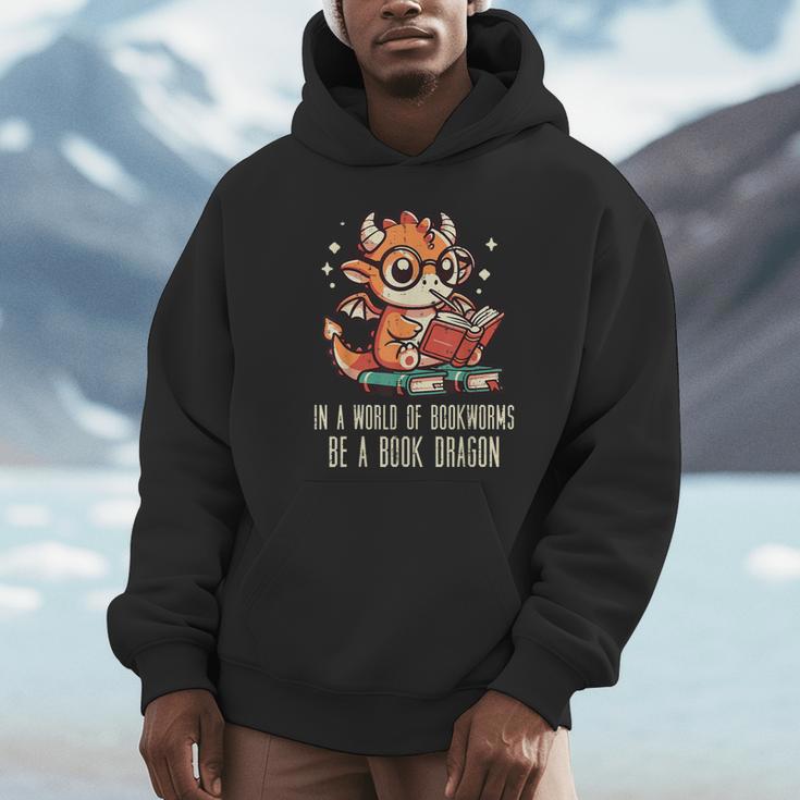 In World Of Bookworms Be Book Dragon Cute Women Kids Men Unisex Hoodie In World Of Bookworms Be Book Dragon Cute Women Kids Men Unisex Hoodie