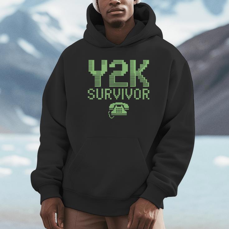 Y2K Survivor 2000s Nostalgia Retro Vintage Nostalgic Unisex Hoodie