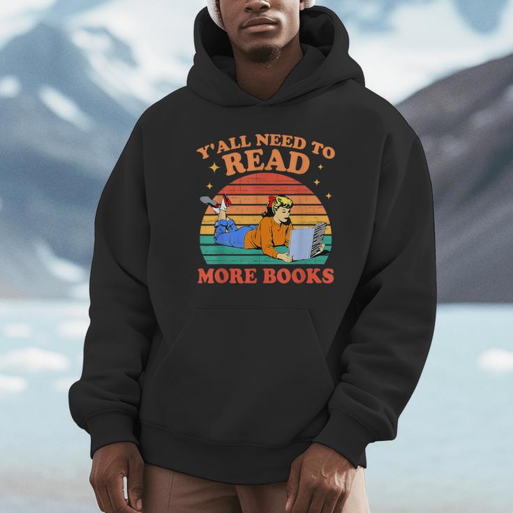 Y'All Need To Read More Books Book Lover Vintage Unisex Hoodie Y'All Need To Read More Books Book Lover Vintage Unisex Hoodie