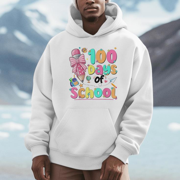 100th Day Of School Teacher Books 100 Days Of School Women Unisex Hoodie