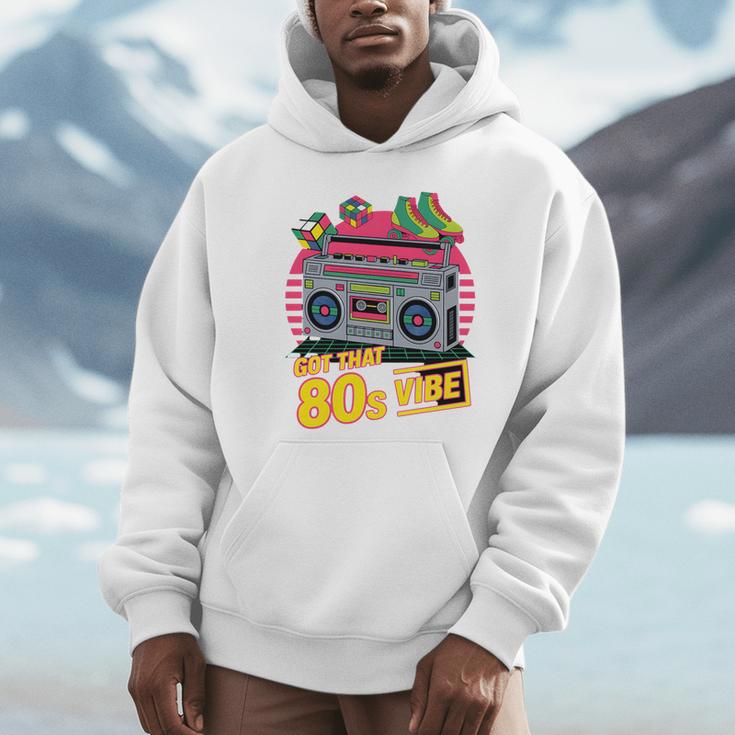 1980s 80s Reunion Nostalgia Memories Music School Grew Up Premium Tri-Blend Unisex Hoodie