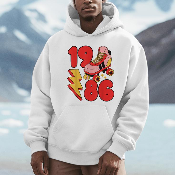 1986 Retro Roller Skate Vintage 80s Nostalgia Collector Unisex Hoodie