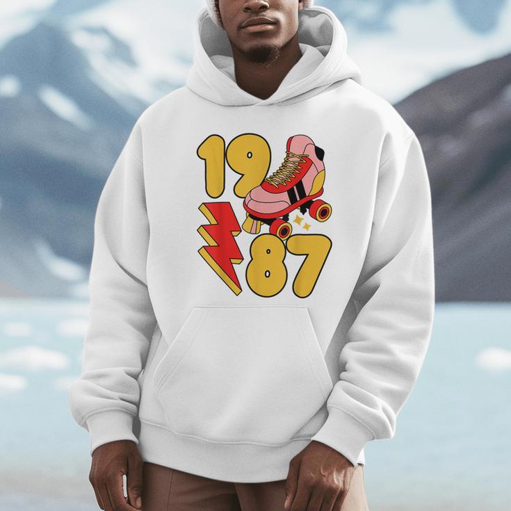 1987 Retro Roller Skate Vintage 80s Nostalgia Collector Unisex Hoodie