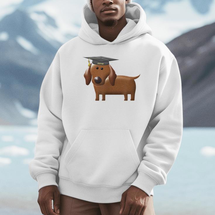 2018 Dog Graduation Shirt Dachshund Graduation For Men Women Kids Unisex Hoodie