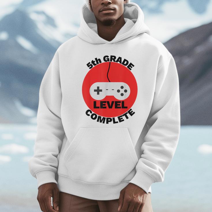 5th Grade Level Complete Gamer Graduation Unisex Hoodie