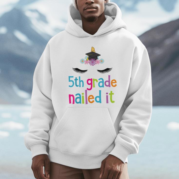 5th Grade Nailed ItShirt Unicorn Graduation Class Of 2018 Unisex Hoodie