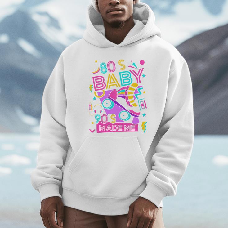 80's Baby 90's Made Me 1980s 1990s Nostalgia Retro Party Premium Tri-Blend Unisex Hoodie