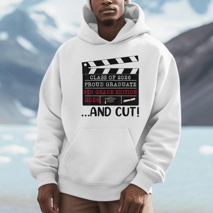 8th Grade Graduation 2026 Graduate Clapperboard Unisex Hoodie