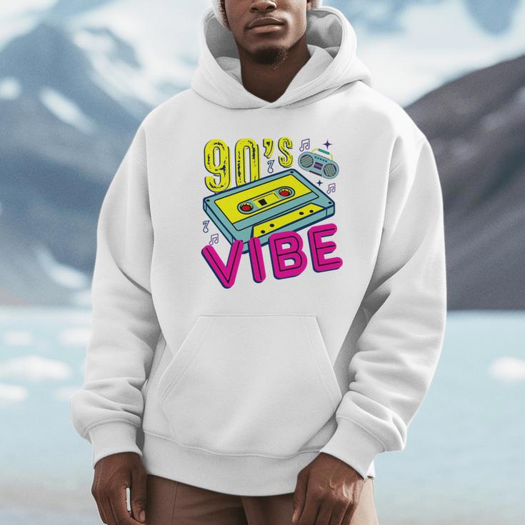 90's Vibe Retro Style Cassette Tape Nostalgia 1990s Party Unisex Hoodie 90's Vibe Retro Style Cassette Tape Nostalgia 1990s Party Unisex Hoodie