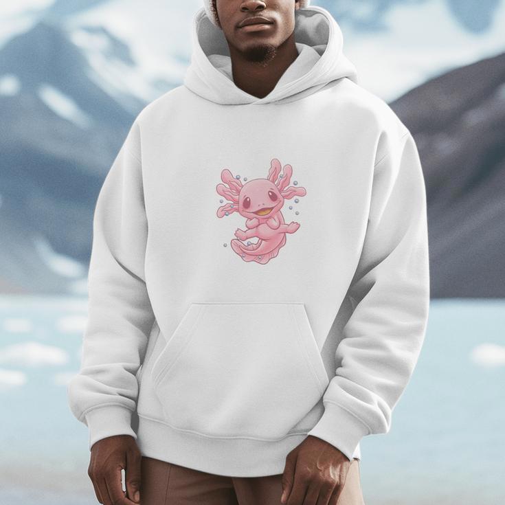Axolovert Axolotl Humor Salamander Introvert Unisex Hoodie