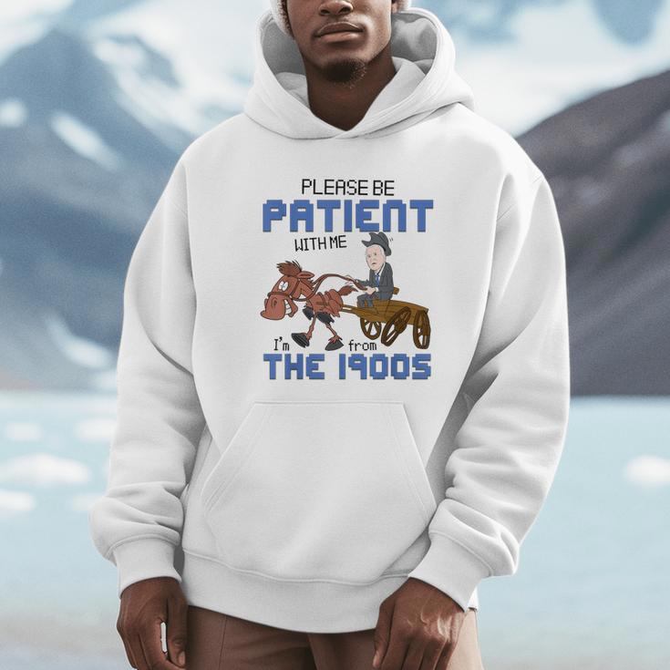Biden Please Be Patient With Me I'm From The 1900s Vintage Unisex Hoodie