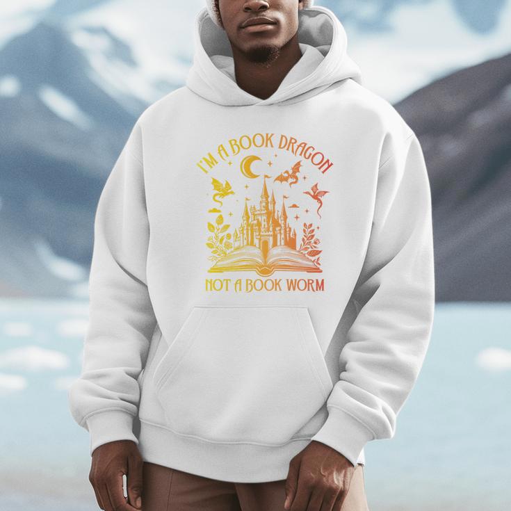 Book Dragon Not Book Worm Premium Unisex Hoodie