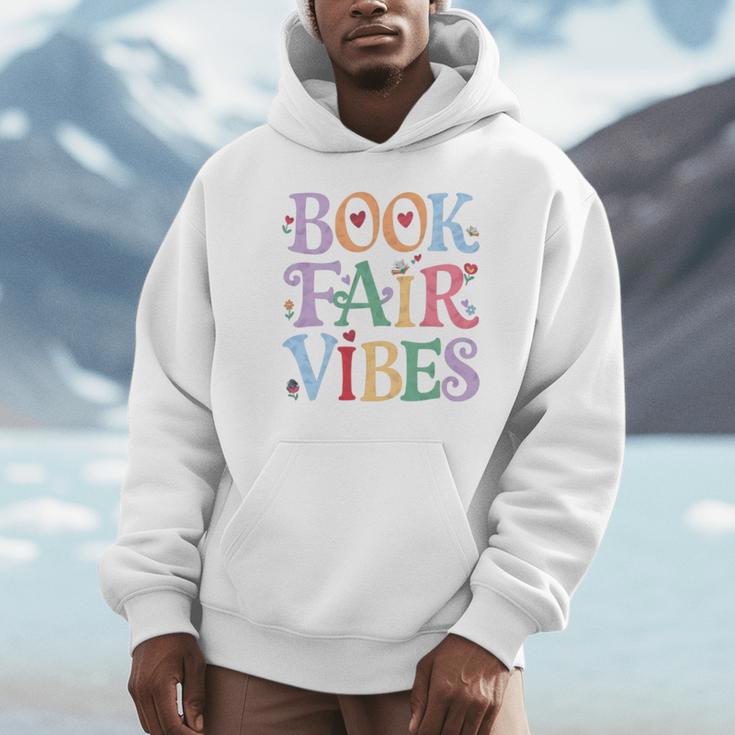 Book Fair Vibes Groovy Retro Reading Unisex Hoodie