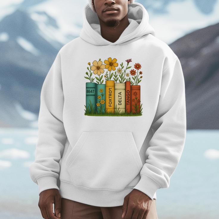 Book Flower 8647 Foxtrots Deltas Tangos Unisex Hoodie