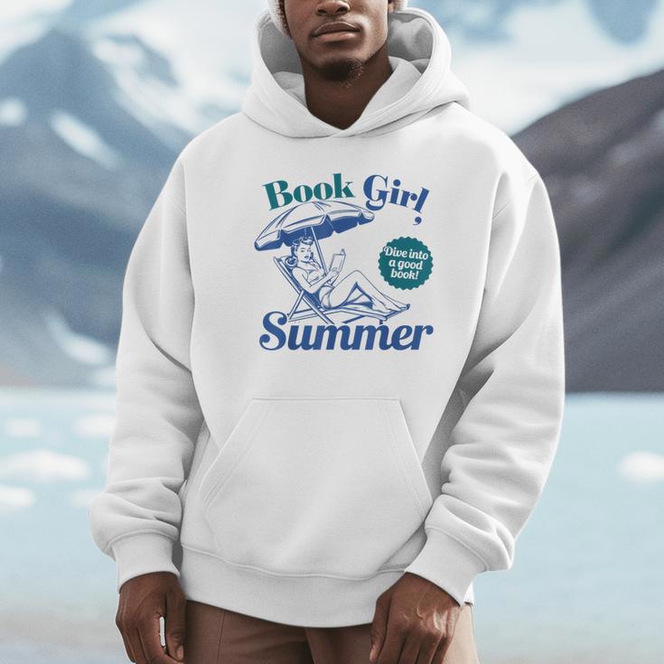 Book Girl Summer Bookish Beach Unisex Hoodie