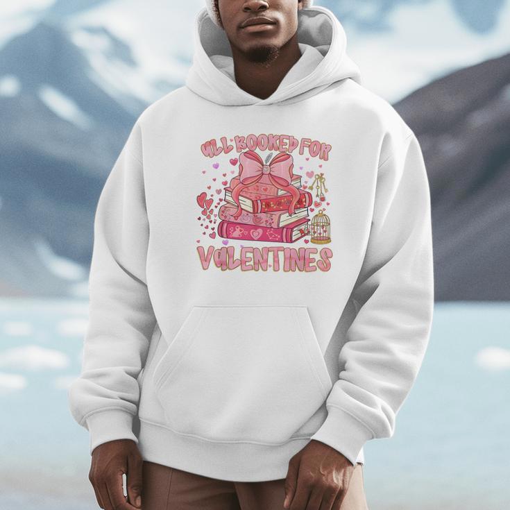 All Booked For Valentines Book Lovers Teacher Kid Valentines Unisex Hoodie