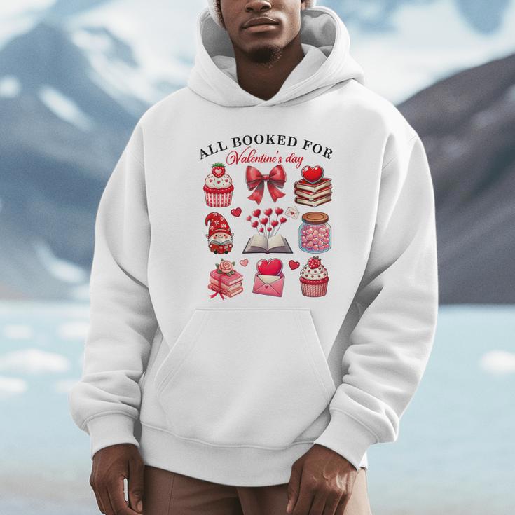 All Booked For Valentine's Day Book Lover Bookworm Bookish Unisex Hoodie