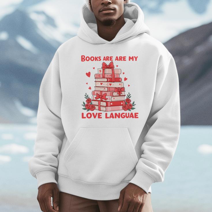 Books Are My Love Language Valentine Book Reading Teacher Unisex Hoodie Books Are My Love Language Valentine Book Reading Teacher Unisex Hoodie
