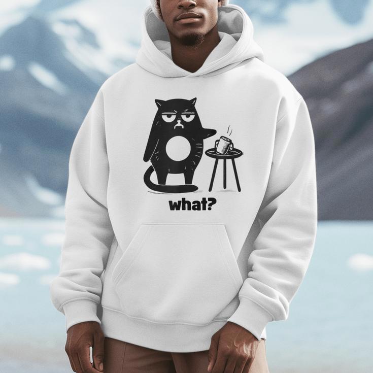 Cat What Humor Introvert Anti-Social Unisex Hoodie Cat What Humor Introvert Anti-Social Unisex Hoodie