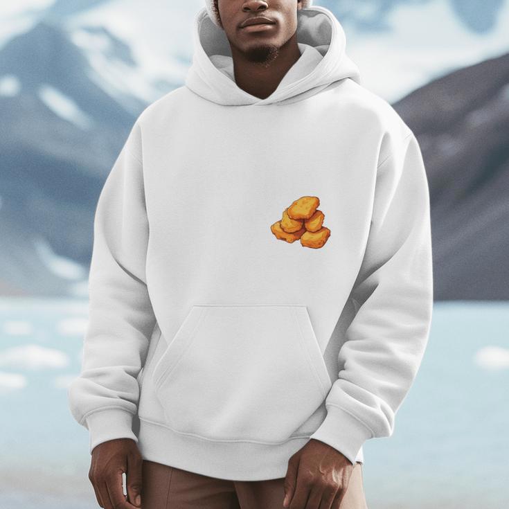 Chicken Nugget Saying Introvert Nuggie Foodie Food Unisex Hoodie