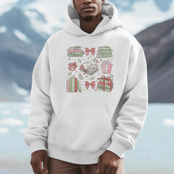Christmas Book Lover Reading Reader Men Women Kids Xmas Unisex Hoodie
