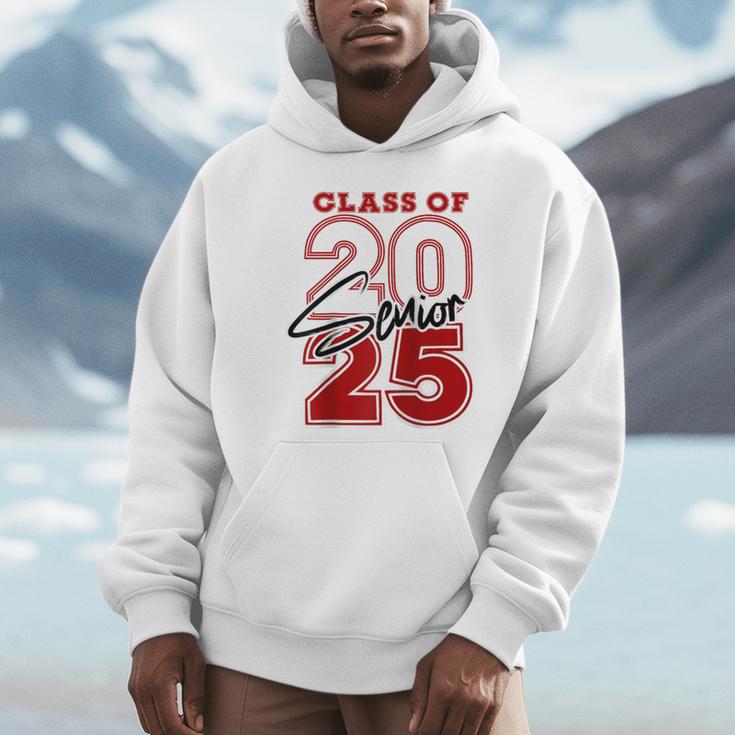Class Of 2025 Senior 2025 Graduation Red Raglan Baseball Tee Unisex Hoodie