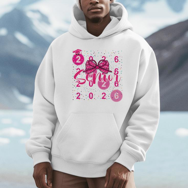 Class Of 2026 Senior Coquette Pink Bow Graduation Family Premium Tri-Blend Unisex Hoodie