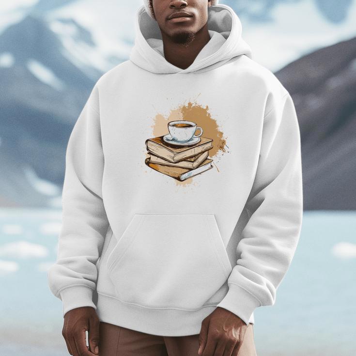 Coffee And Books Adult Books Lover Reading Unisex Hoodie