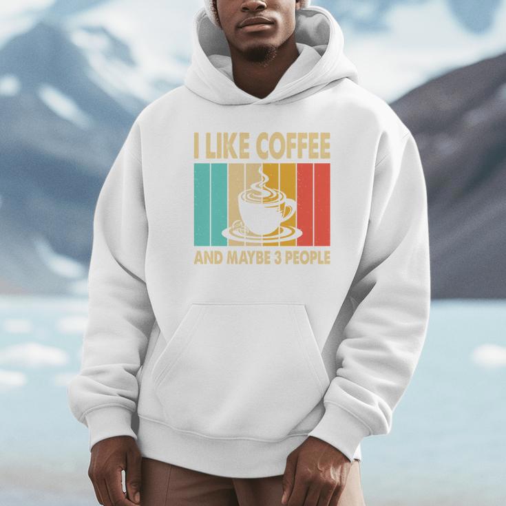 I Like Coffee And Maybe 3 People Introvert Anti-Social Unisex Hoodie I Like Coffee And Maybe 3 People Introvert Anti-Social Unisex Hoodie