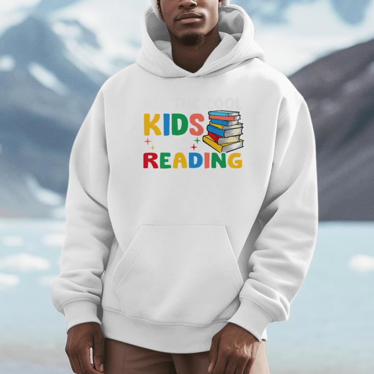 All The-Cool Kids Are Reading Teacher Book Lover Librarian Premium Unisex Hoodie